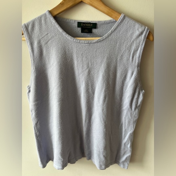 Danier Vintage Periwinkle Sleeveless Top M - Picture 1 of 8
